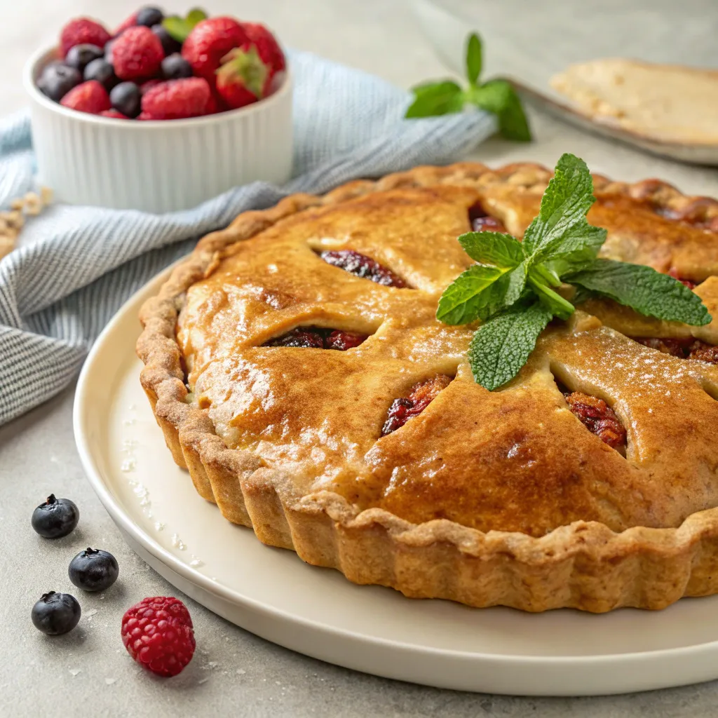 Delicious baked pie